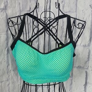 Victoria's Secret Green and‎ Black Sports Bra 34D
